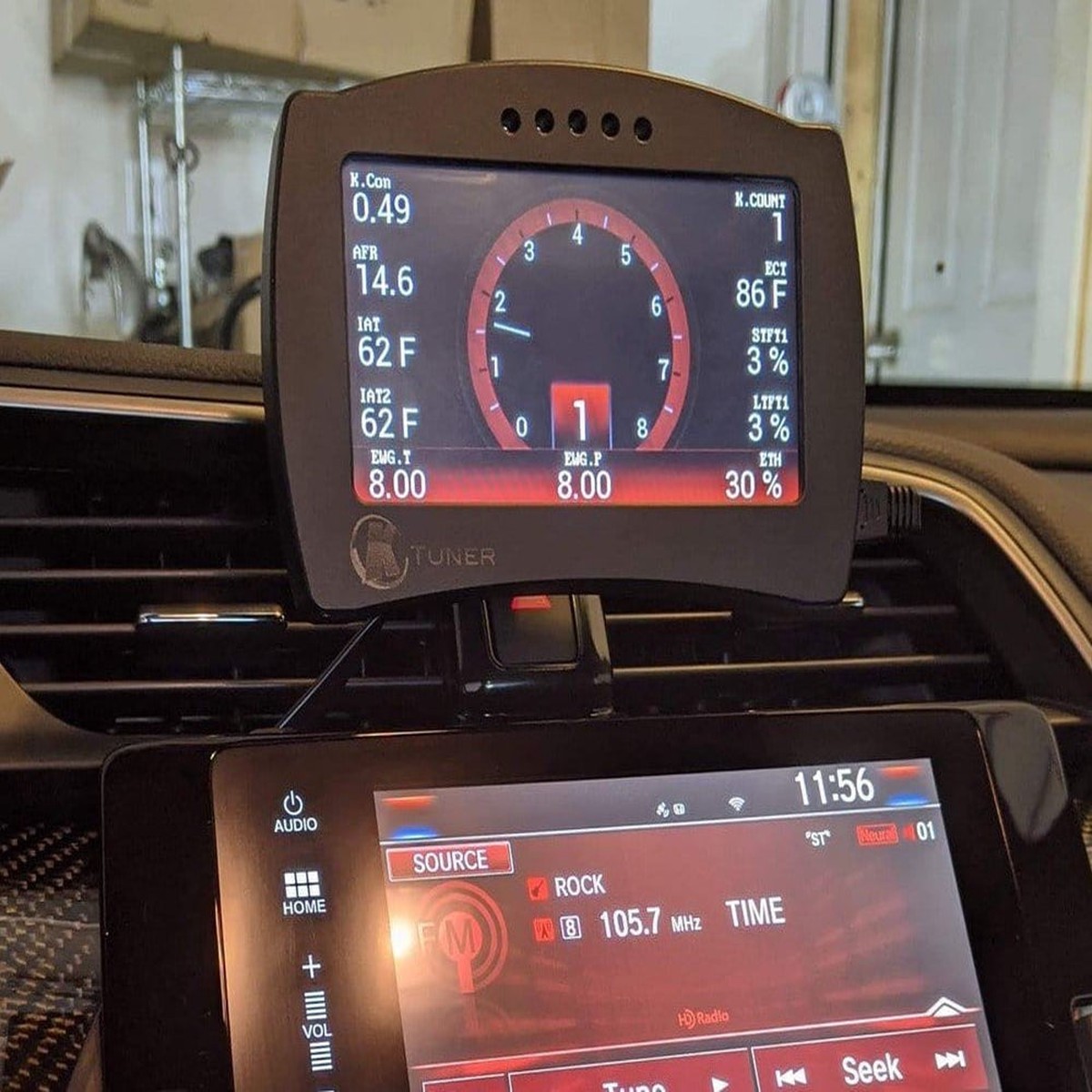 Dimensions Unlimited KTuner V2 Above Stereo Mount | 2016-2021 Honda Civic (DU-TSP-V2-ASM)