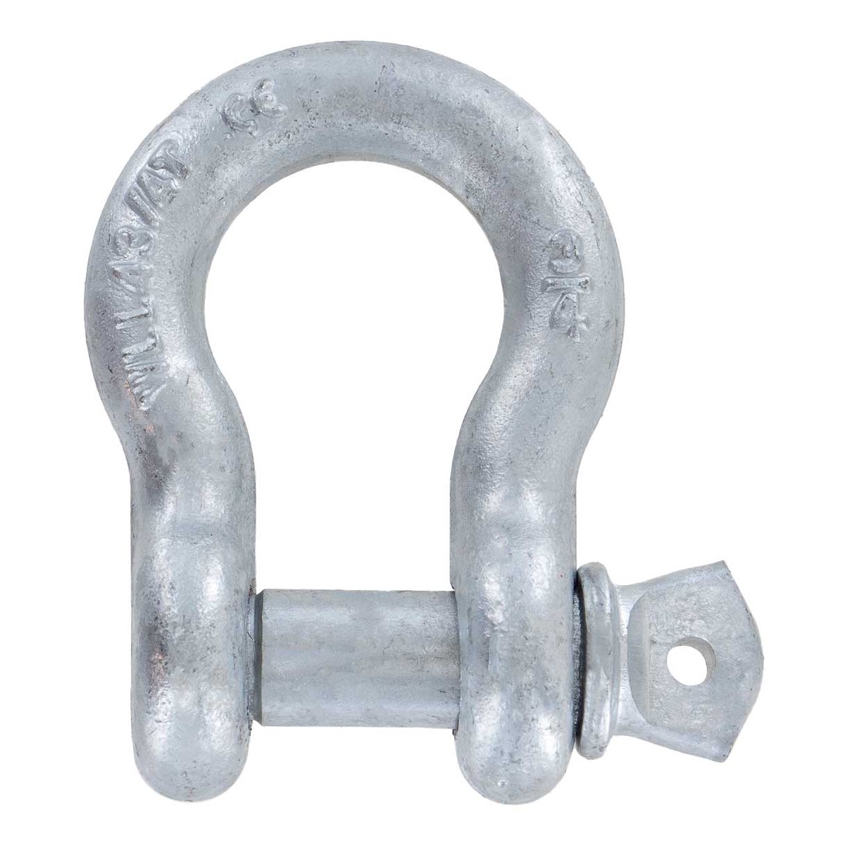 1-1/4" Galvanized Screw Pin Anchor Shackle - 12 Ton