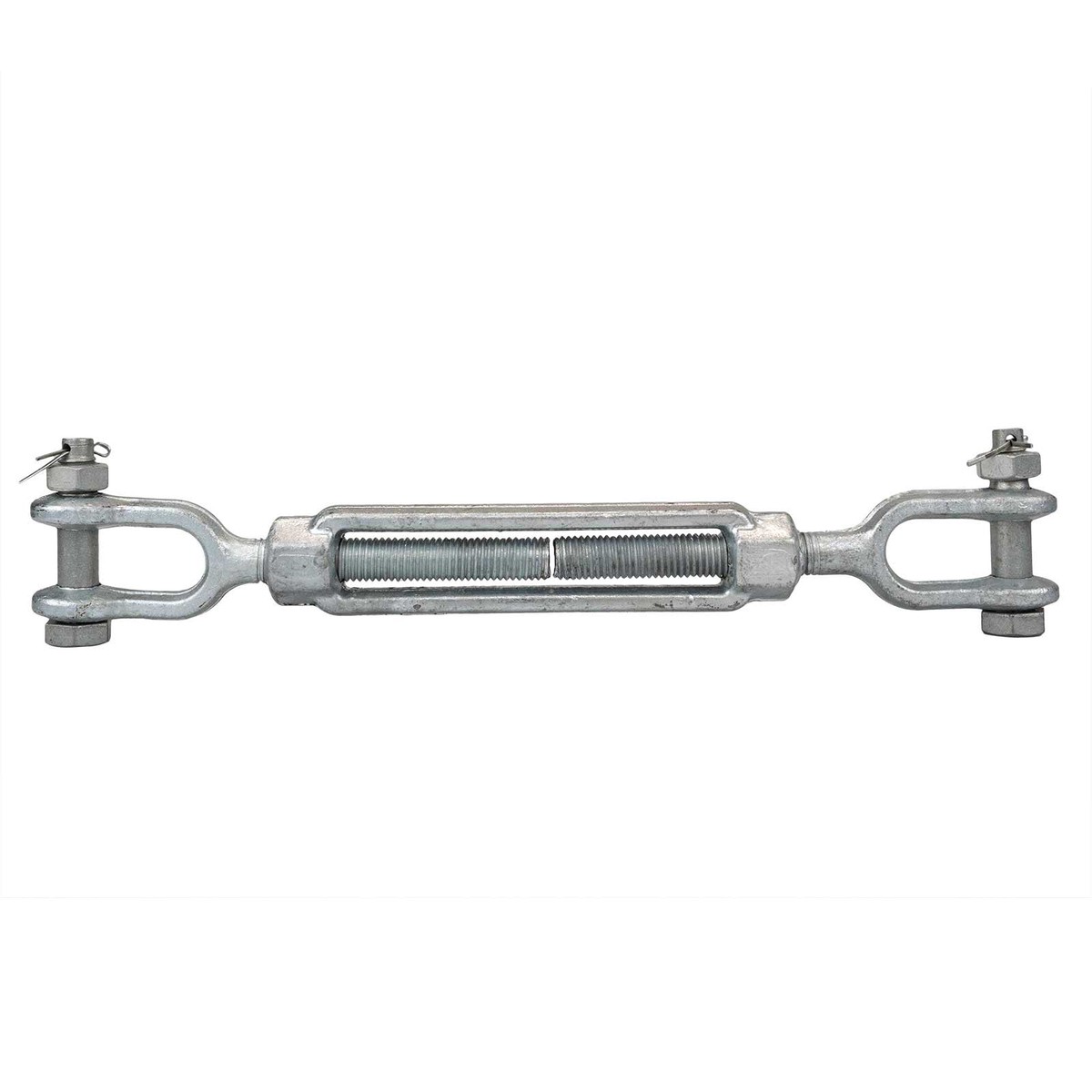 1-1/2" x 18" Jaw & Jaw Galvanized Turnbuckle