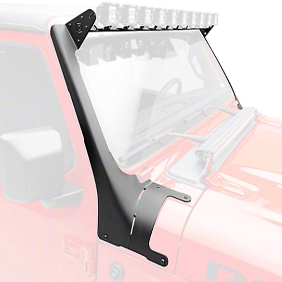 ZROADZ Multi-LED Roof Cross Bar & A-Pillar Light Mount for 10 Pods (Wrangler JL & Gladiator JT 2018+)