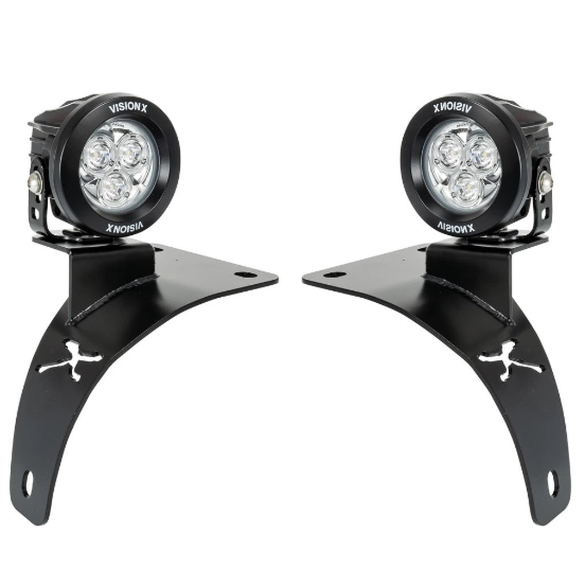 Vision X 4.7" Mini Canon LED Light & Bracket Kit (Wrangler JL & Gladiator JT 2018+)