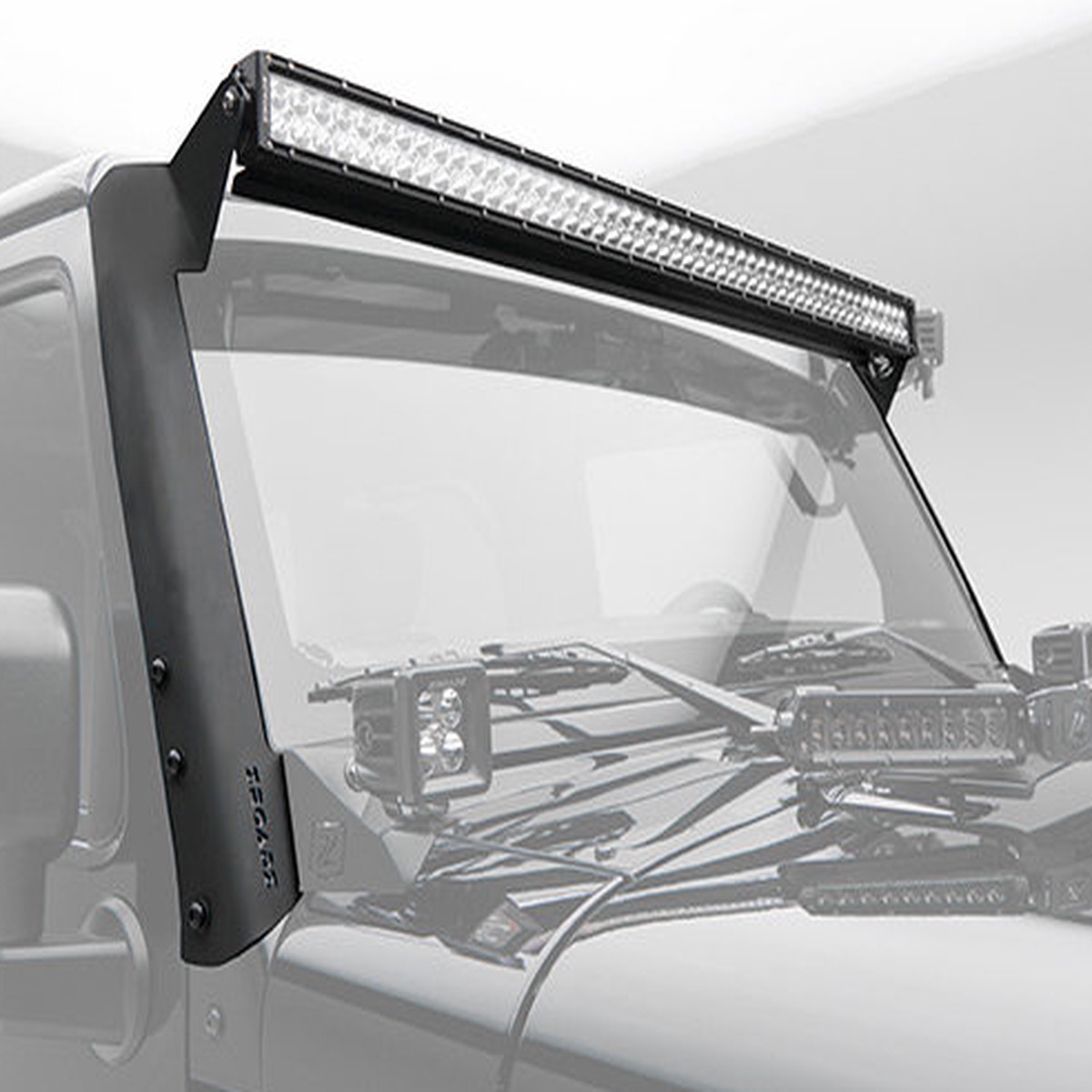 ZROADZ 52" LED Light Bar with Front Roof Level Mount Kit (Wrangler JK 2007-2018)