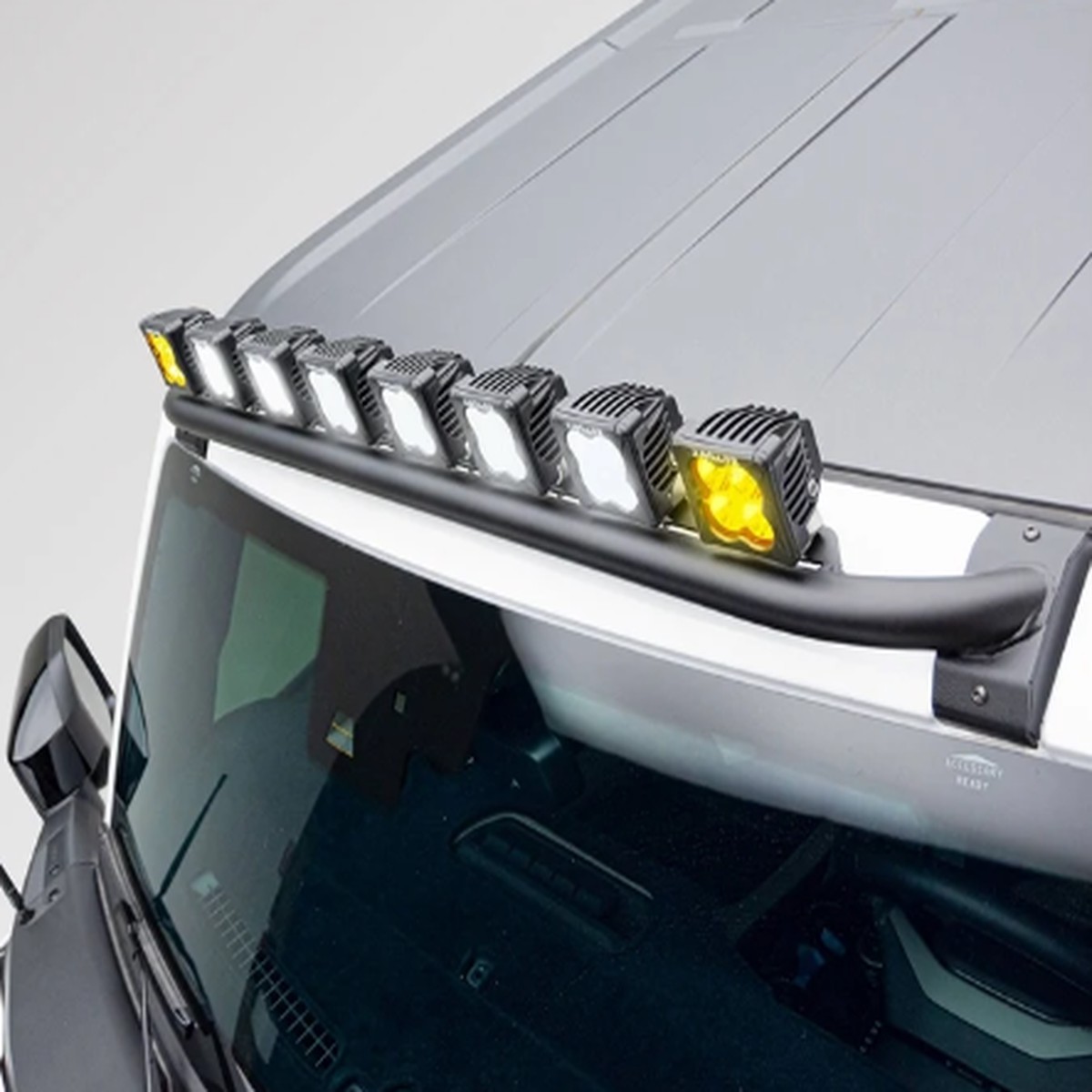 ZROADZ Front Roof Multiple LED Pods Mount Kit | White/Amber (Bronco 2021+)
