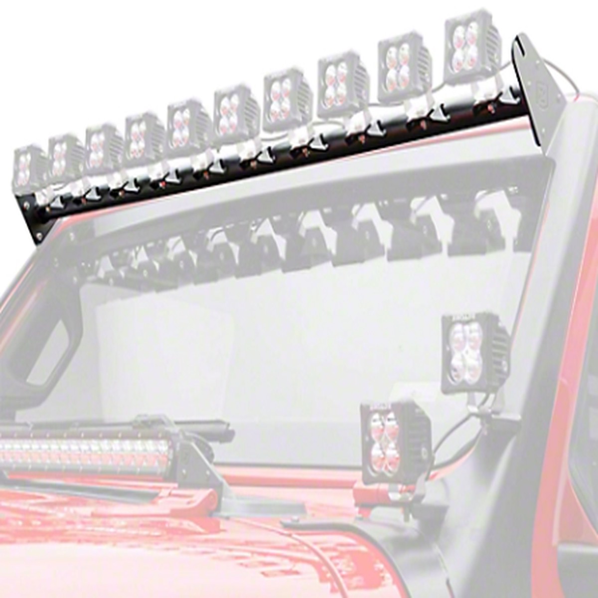 ZROADZ Multi-LED Roof Cross Bar Mount for 10 LED Pods (Wrangler JL & Gladiator JT 2018+)