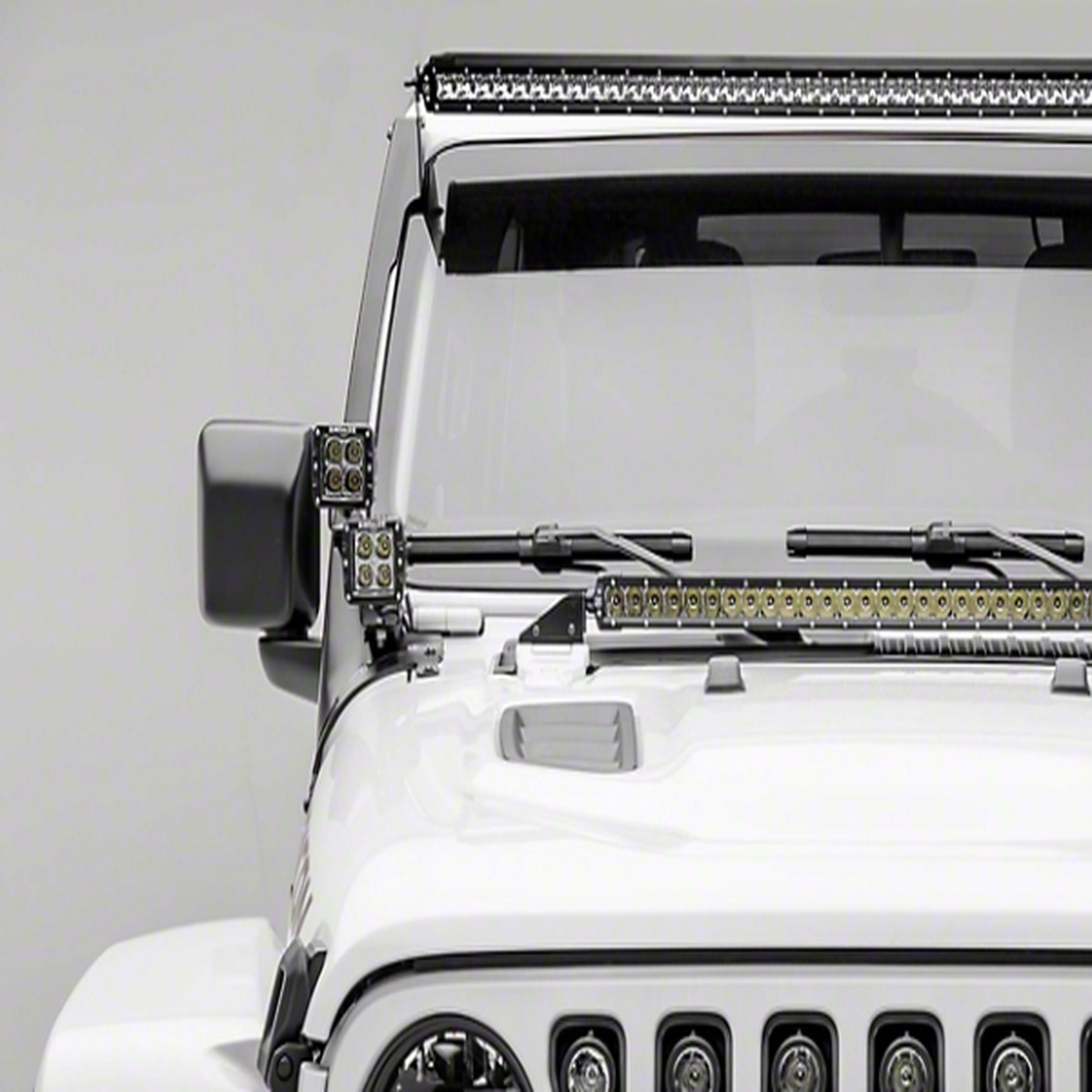 ZROADZ 50" Straight LED Light Bar with Pod Lights & Brackets (Wrangler JL & Gladiator JT 2018+)