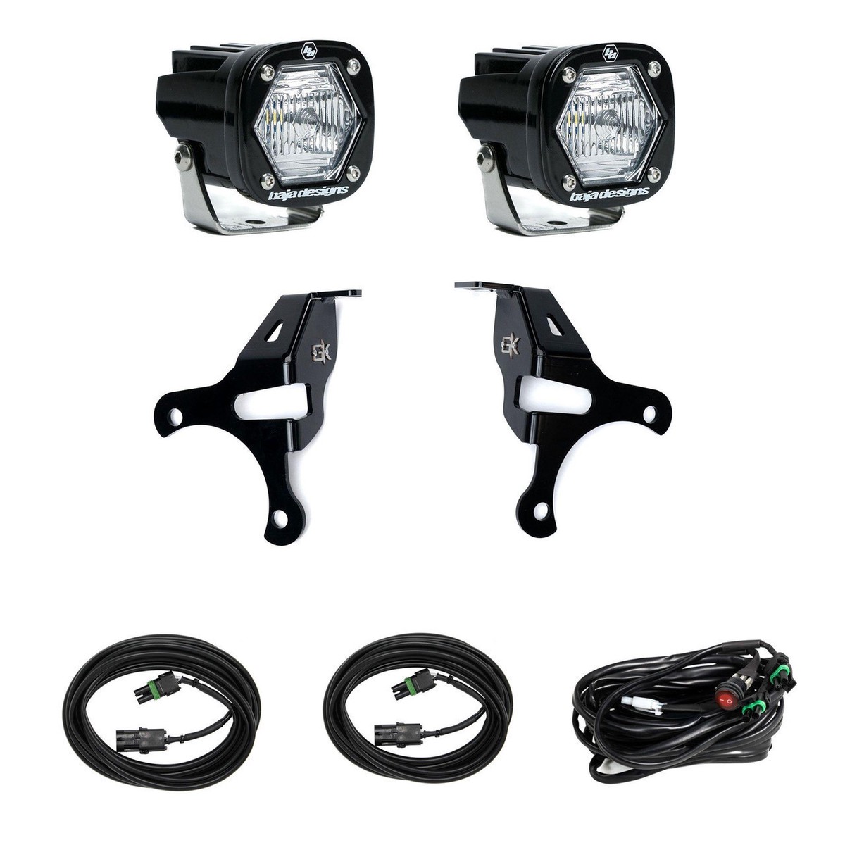 Baja Designs S1 Knuckle Pod Light Kit (Wrangler JK 2007-2018)