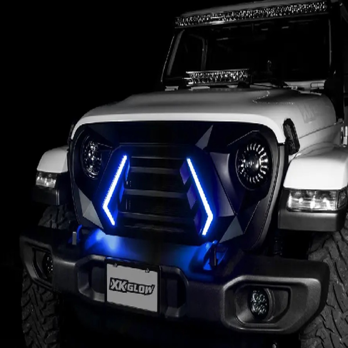 XK Glow XKChrome LED Grille Kit | Dual Zone Controller  (Wrangler JL & Gladiator JT 2018+)